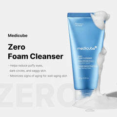 Medicube Zero Foam Cleanser with text on a white background
