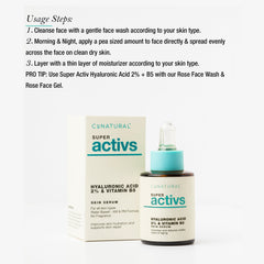 CoNatural Super Activs Hyaluronic Acid 2% Vitamin B5 Skin Serum 30ml