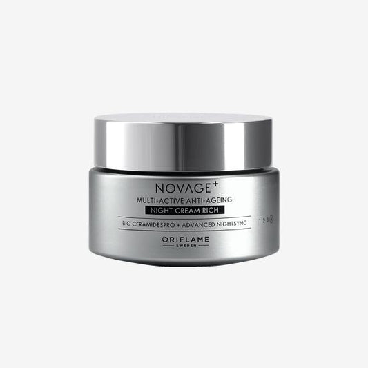 Oriflame Novage+ Multi Active Anti Ageing Night Cream Rich 50ML