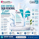 CeraVe Acne Control Cleanser Retinol Serum Duo Bundle