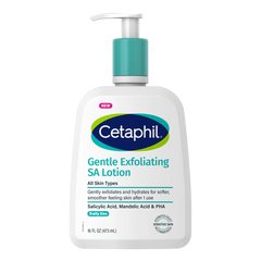 Cetaphil Gentle Exfoliating SA Lotion bottle on a white background