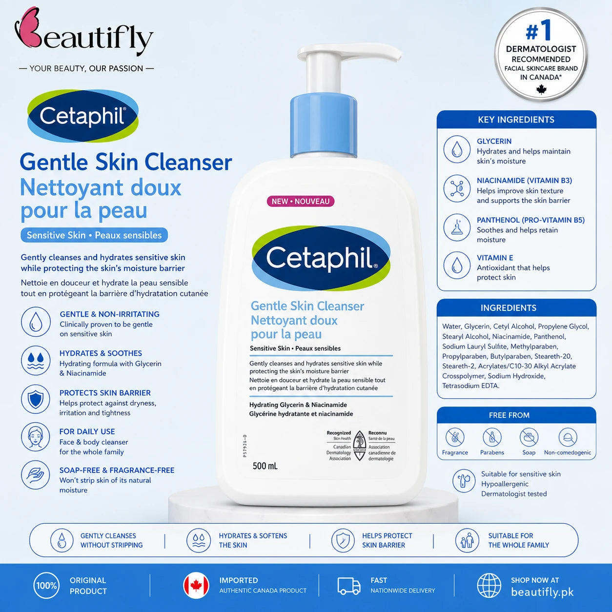 Cetaphil Gentle Skin Cleanser 500 ml