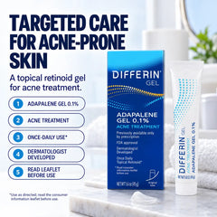 Differin Gel Adapalene 0.1% Acne Treatment 45g