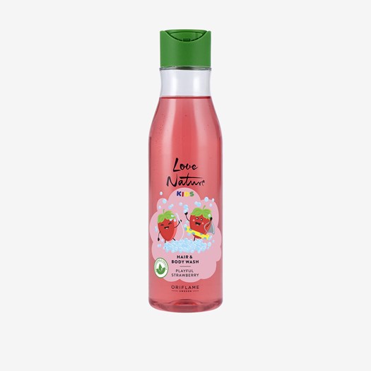 Oriflame Love Nature Kids Hair Body Wash Playful Strawberry (250 ML)