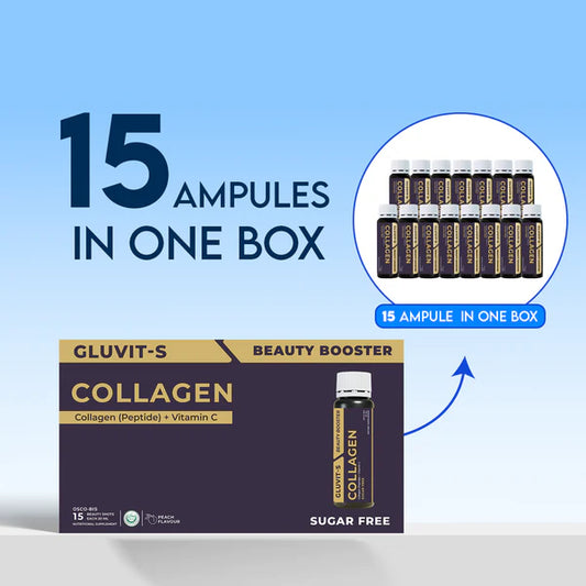 GLUVIT S Collagen Peptide Vitamin C 15 Oral Shots