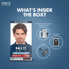 Vince Light Brown Men Hair Color - His Only (HC-05)