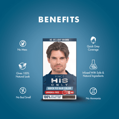 Vince Light Brown Men Hair Color - His Only (HC-05)