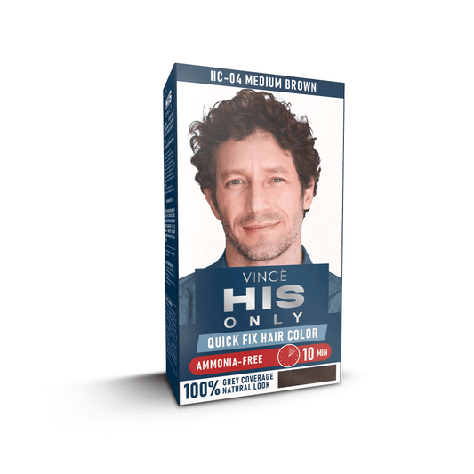 Medium Brown Men Hair Color - His Only (HC-04)