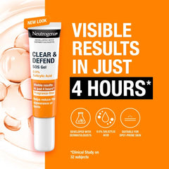 Neutrogena Clear and Defend 0.5% Salicylic Acid SOS Gel 15ml
