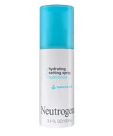 Neutrogena hydrating setting spray bottle on a white background