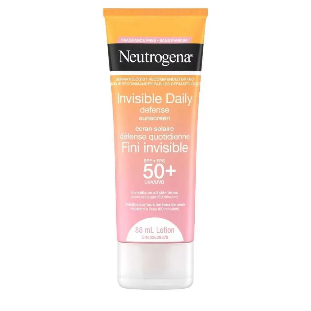 Neutrogena Invisible Daily Defense Fragrance Free Sunscreen SPF 50+ 88ml