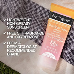 Neutrogena Invisible Daily Defense Fragrance Free Sunscreen SPF 50+ 88ml
