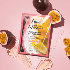 Oriflame Love Nature Passion Fruit Gel Face Mask with Organic Passion Fruit Seed Oil 10 ML