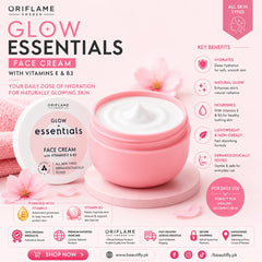 Oriflame Glow Essentials Face Cream with Vitamins E B3 75 ML