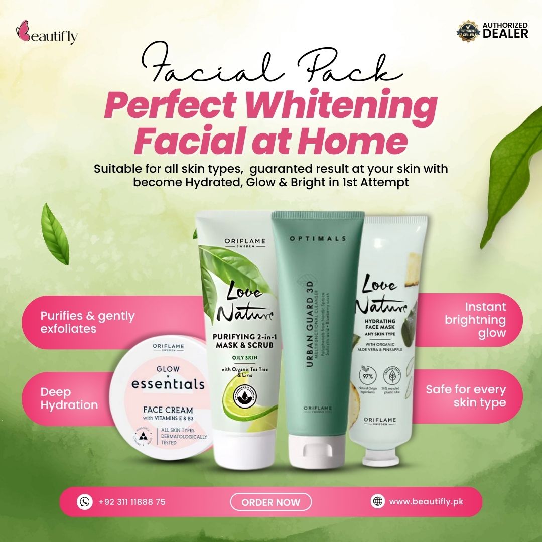 Oriflame Glow & Whitening Facial Kit