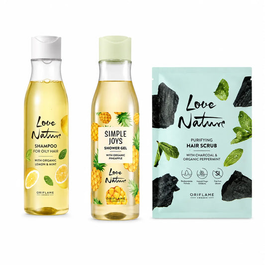 Oriflame Love Nature Hair And Body Care Essentials Bundle