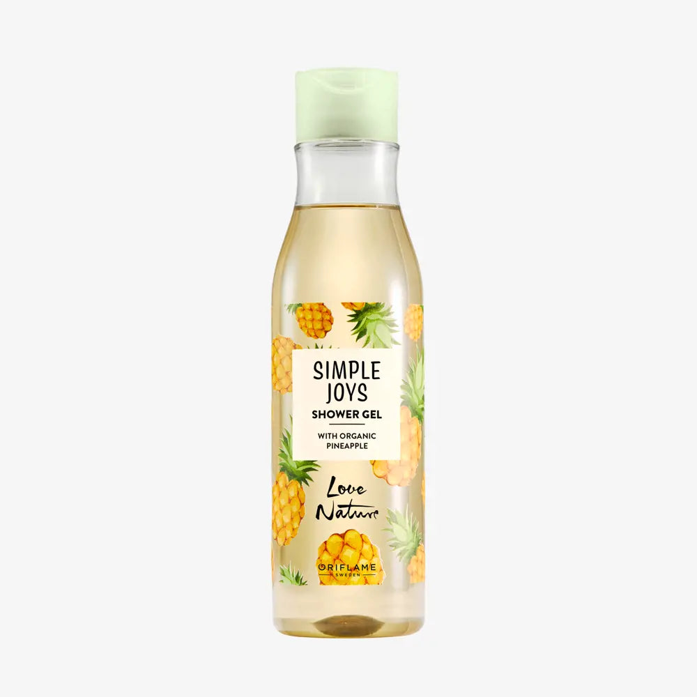 Oriflame Love Nature Simple Joys Shower Gel with Organic Pineapple