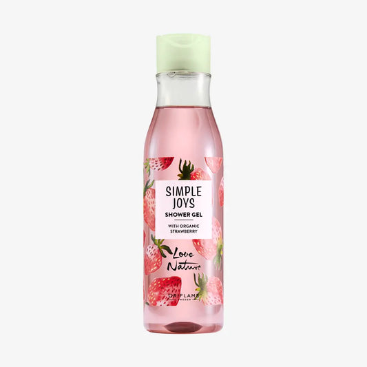 Oriflame Love Nature Simple Joys Shower Gel with Organic Strawberry