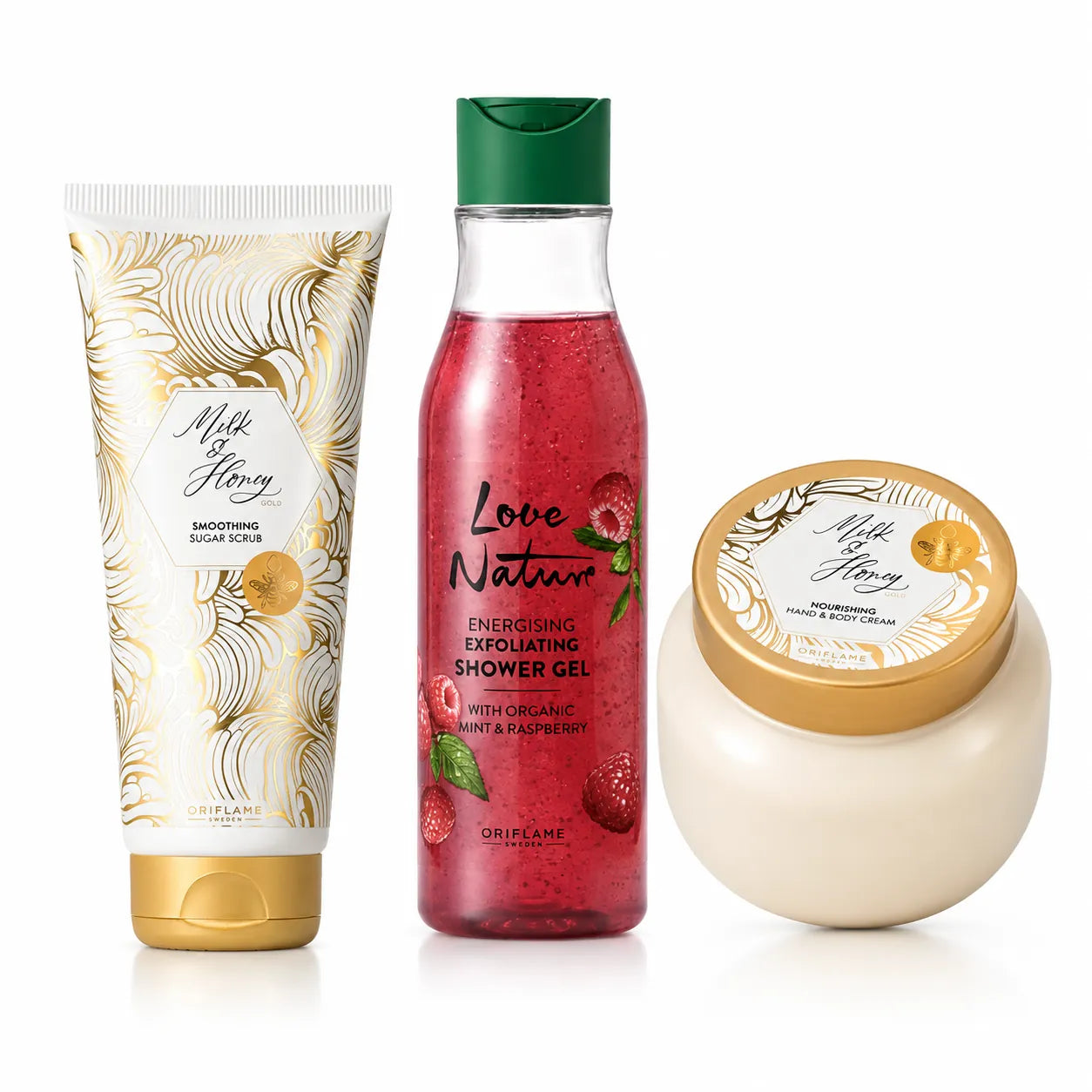 Oriflame Milk And Honey Gold Pampering Body Care Bundle Deal