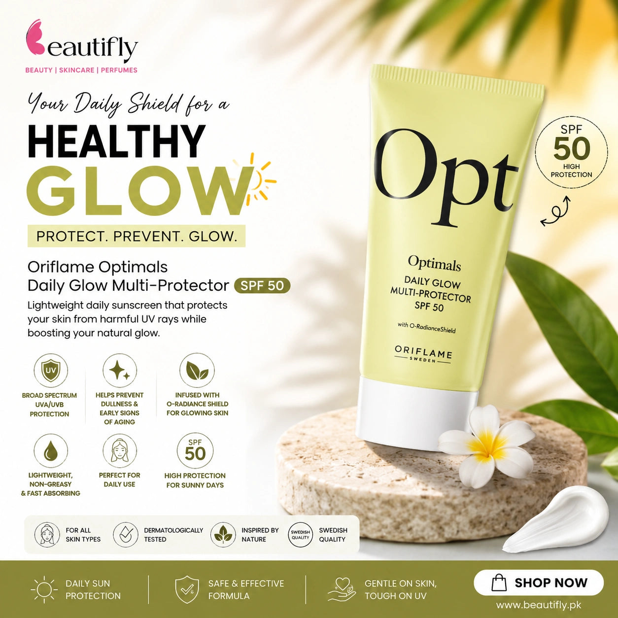 Oriflame Opt Optimals Daily Glow Multi Protector SPF 50 30 ML
