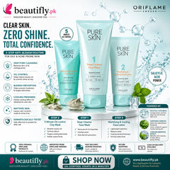 Oriflame Pure Skin Complete Anti-Blemish 3-Step Routine Bundle