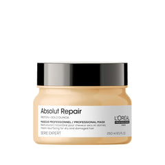 L'Oreal Absolut Repair hair mask jar on a white background