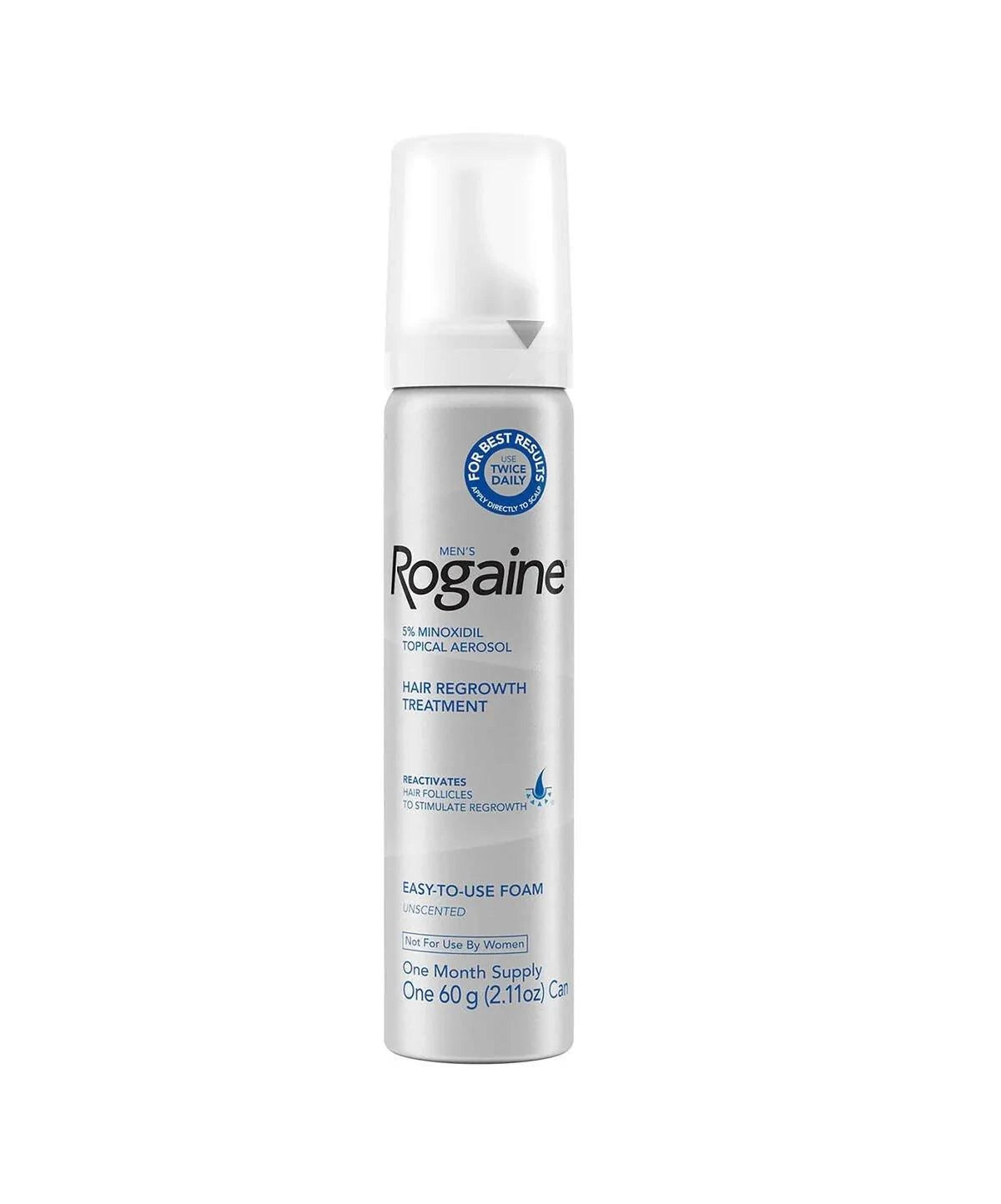 Rogaine Mens 5% Minoxidil Foam Single Can 60g