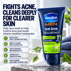 Vaseline Men Anti Acne Face Wash 100g