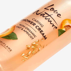 Oriflame Love Nature Caring Shower Cream with Organic Oat & Apricot 250 ML