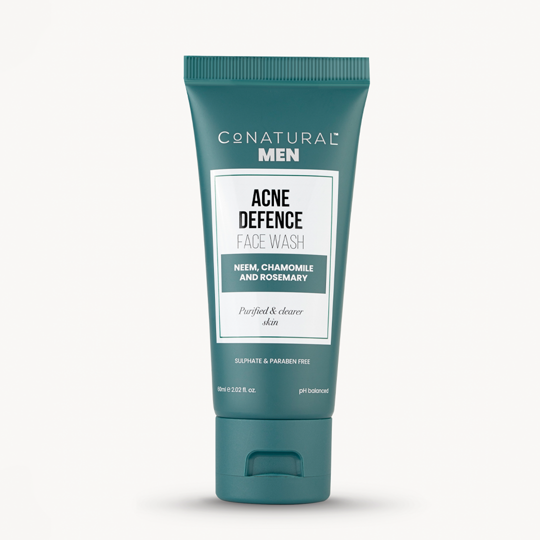 CoNatural Acne Defence Face Wash With Neem, Chamomile And Rosemary, 60ml