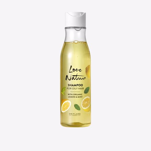 Oriflame Love Nature Shampoo For Oily Hair with Organic Lemon Mint 250 ML