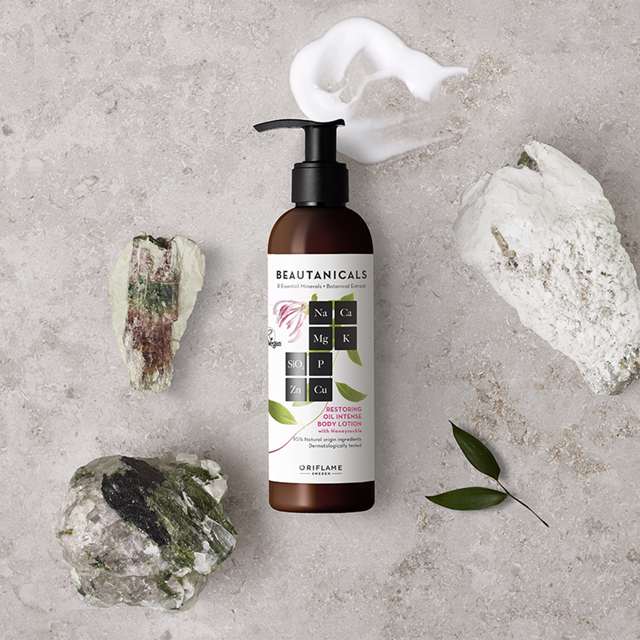 Oriflame Beautanicals Restoring Oil Intense Body Lotion 200 ML - Beautifly.pk