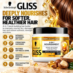 Schwarzkopf Gliss 4-in-1 Nourishment Bond-Building Hair Butter 400ml
