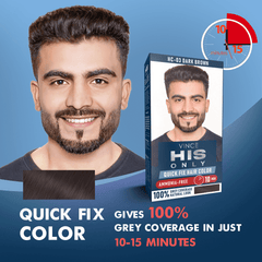 Dark Brown Men Hair Color - His Only (HC-03)