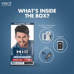 Natural Black Men Hair Color - His Only (HC-02)