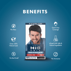 Natural Black Men Hair Color - His Only (HC-02)