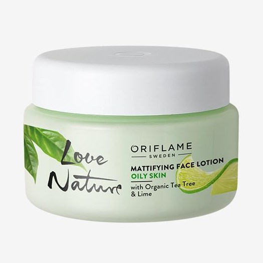 Oriflame Love Nature Mattifying Face Lotion with Organic Tea Tree & Lime 50 ML