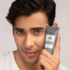 CoNatural Men Oil Control Face Wash with Activated Charcoal For Oily & Acne-Prone Skin 60 ML