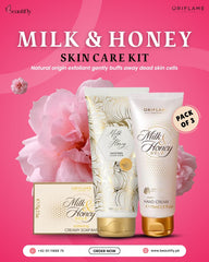 Oriflame Milk And Honey Gold Exfoliate Soften & Moisturize Bundle