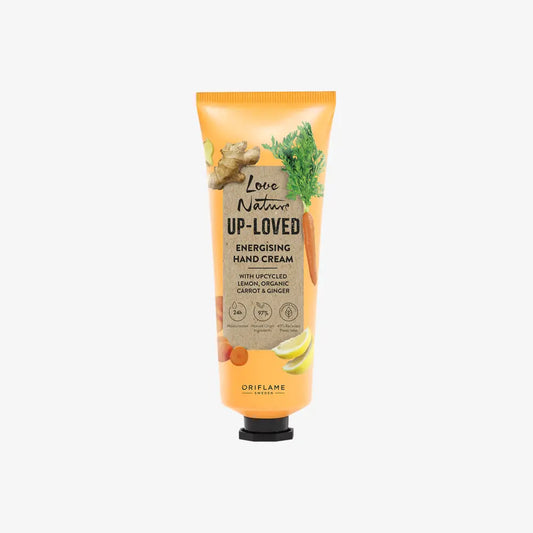 Oriflame Love Nature Up Loved Energising Hand Cream with Upcycled Lemon Organic Carrot & Ginger 75 ML