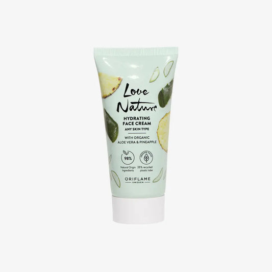 Oriflame Love Nature Hydrating Face Cream with Organic Aloe Vera Pineapple 50ml