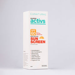 CoNatural Super Active Broad Spectrum Sun Screen SPF60 30ml