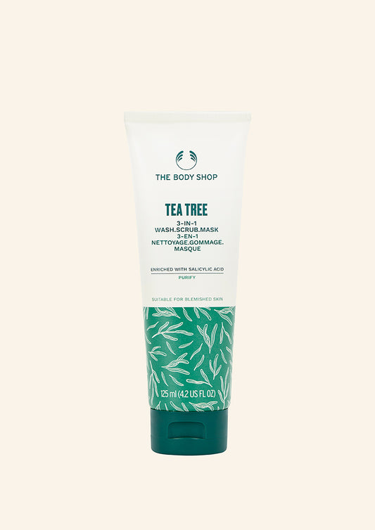 The Body Shop Tea Tree 3 in 1 Wash Scrub Mask 125 ML