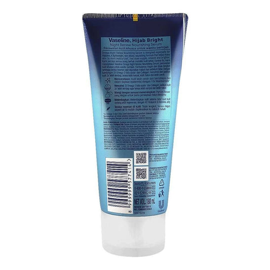 Vaseline Hijab Bright 3X Omega Night Renew Nourishing Serum 180ml