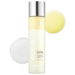 L'Acier Glutathione Glow Toner bottle with applicator on a white background