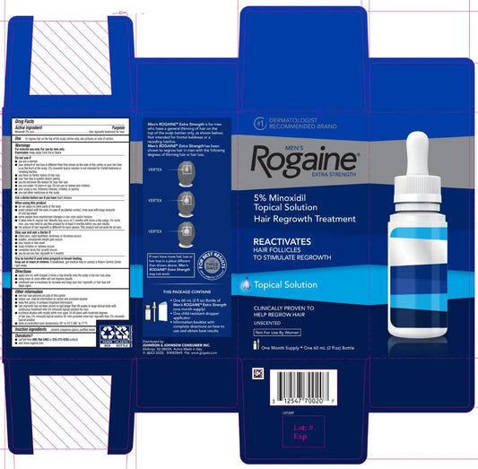 Men's Rogaine Extra Strength 5% Minoxidil Topical Solution 3 Months Supply