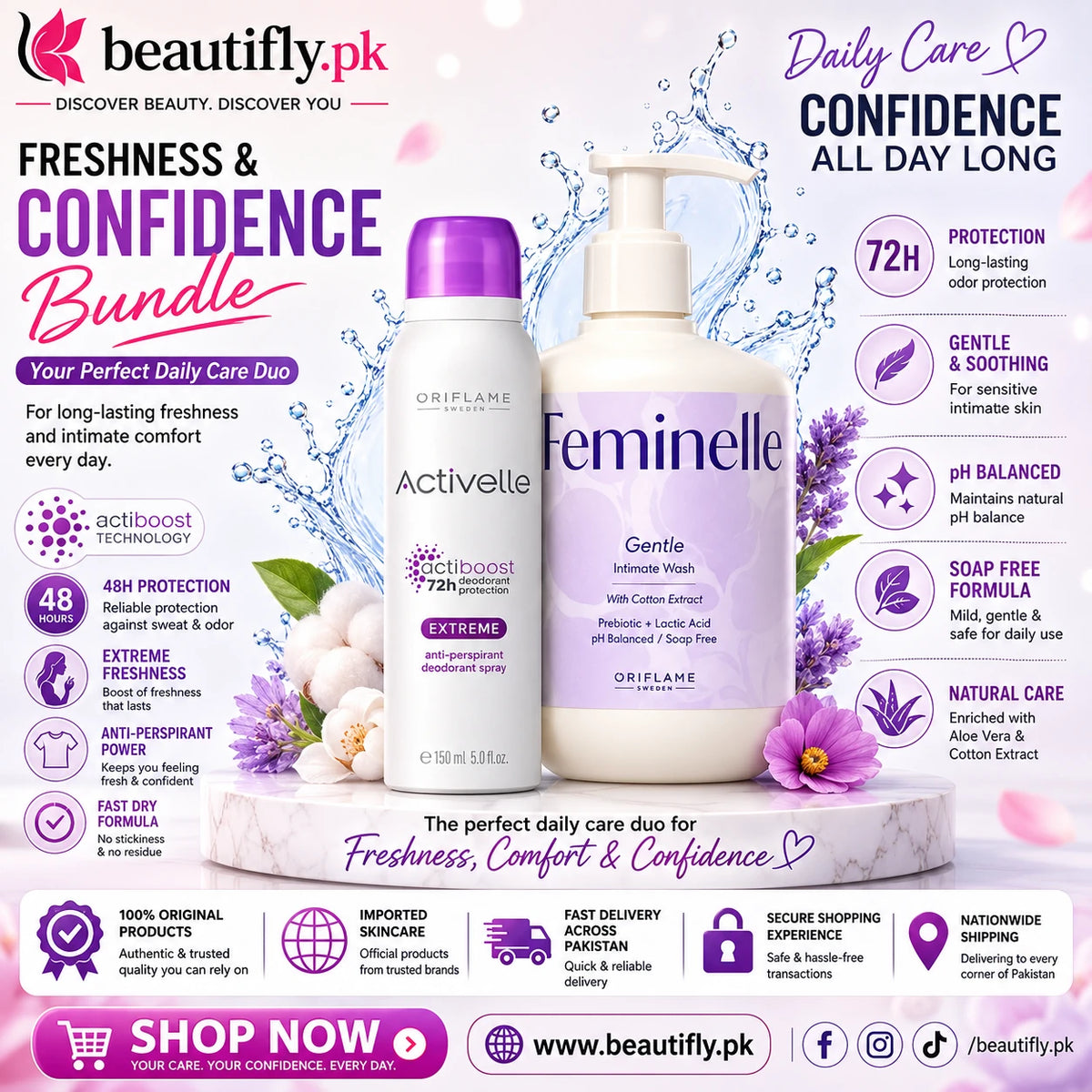 Oriflame Freshness And Confidence Bundle
