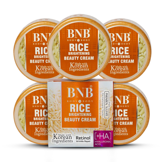 BodynBody Rice Brightening Beauty Cream (Pack of 5)