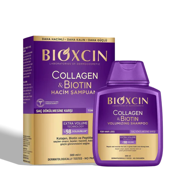 Bioxcin Collagen & Biotin Volumizing Shampoo 300ml