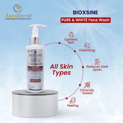 Bioxsine Pure & White Whitening Face Wash Gel 200ml